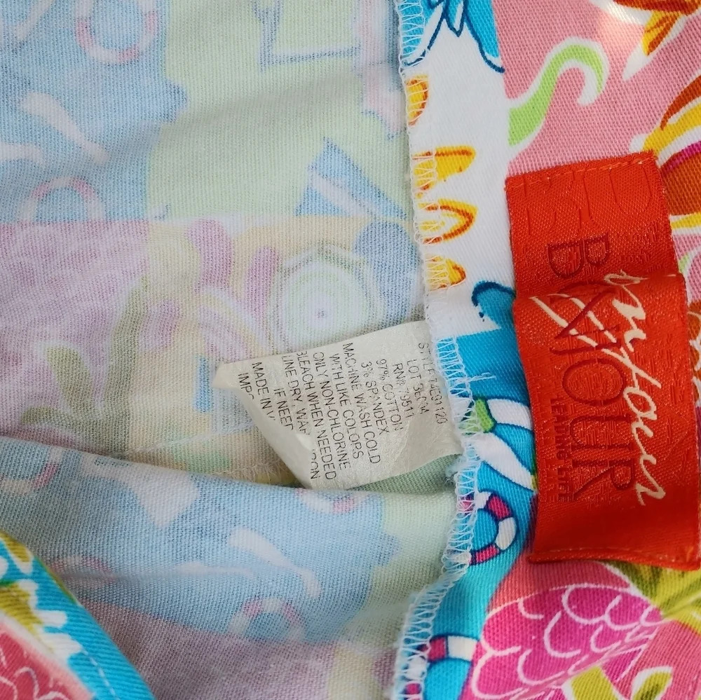 Bon Jour Leading Life womens Colorful Capri size 8 - Picture 4 of 6